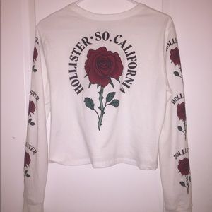 hollister long sleeve graphic tee